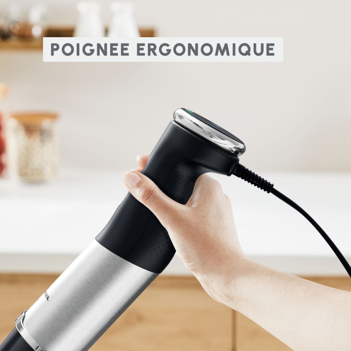 Mixeur DD674810 Quickchef + couleur unique, MOULINEX