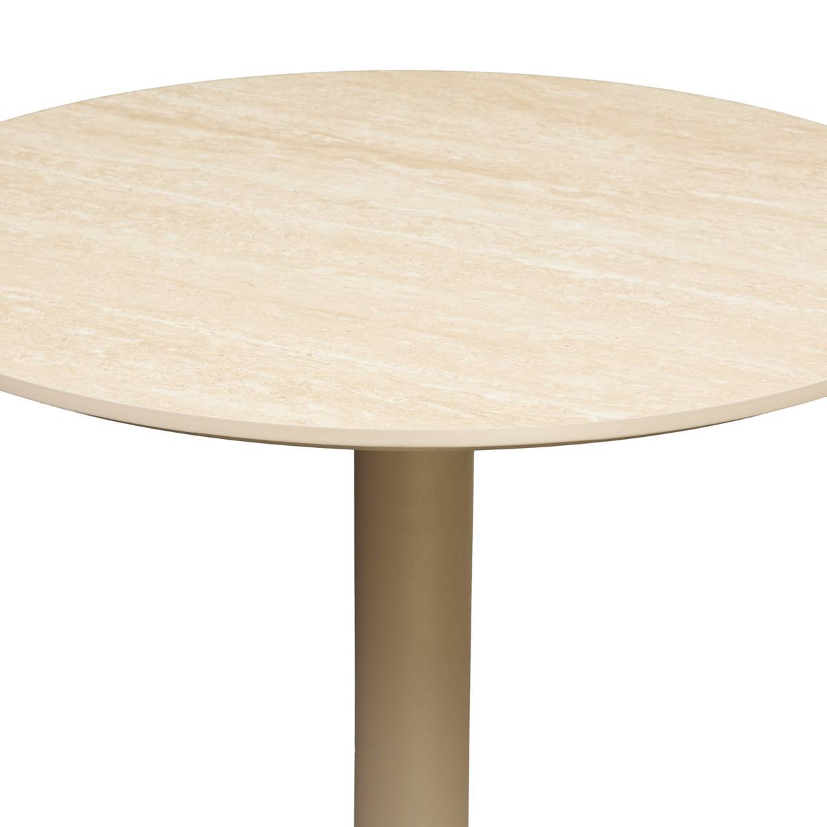 Table de bar ronde VOLUTO beige, ATMOSPHERA