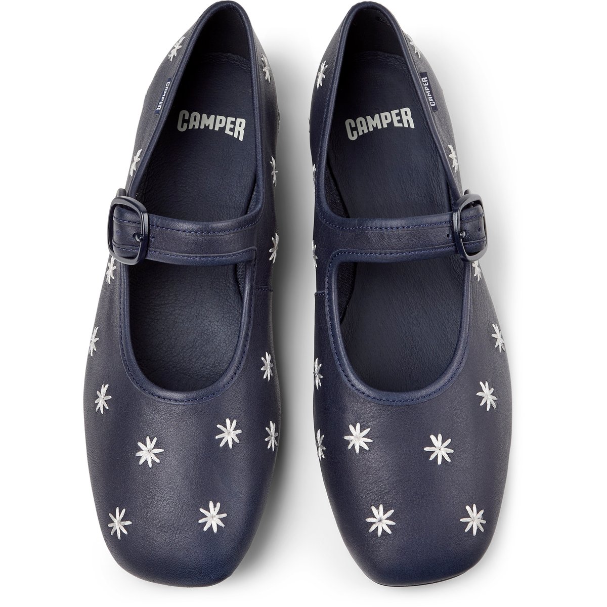Ballerines Cuir CASI MYRA bleu foncé, CAMPER