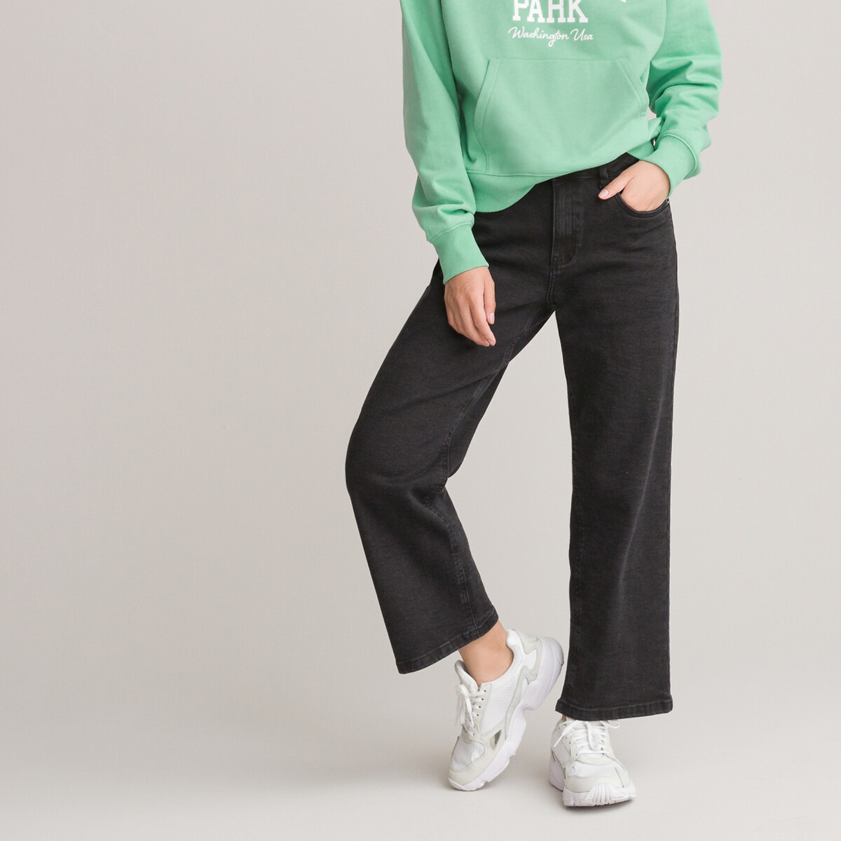 Flared Jeans black, LA REDOUTE COLLECTIONS