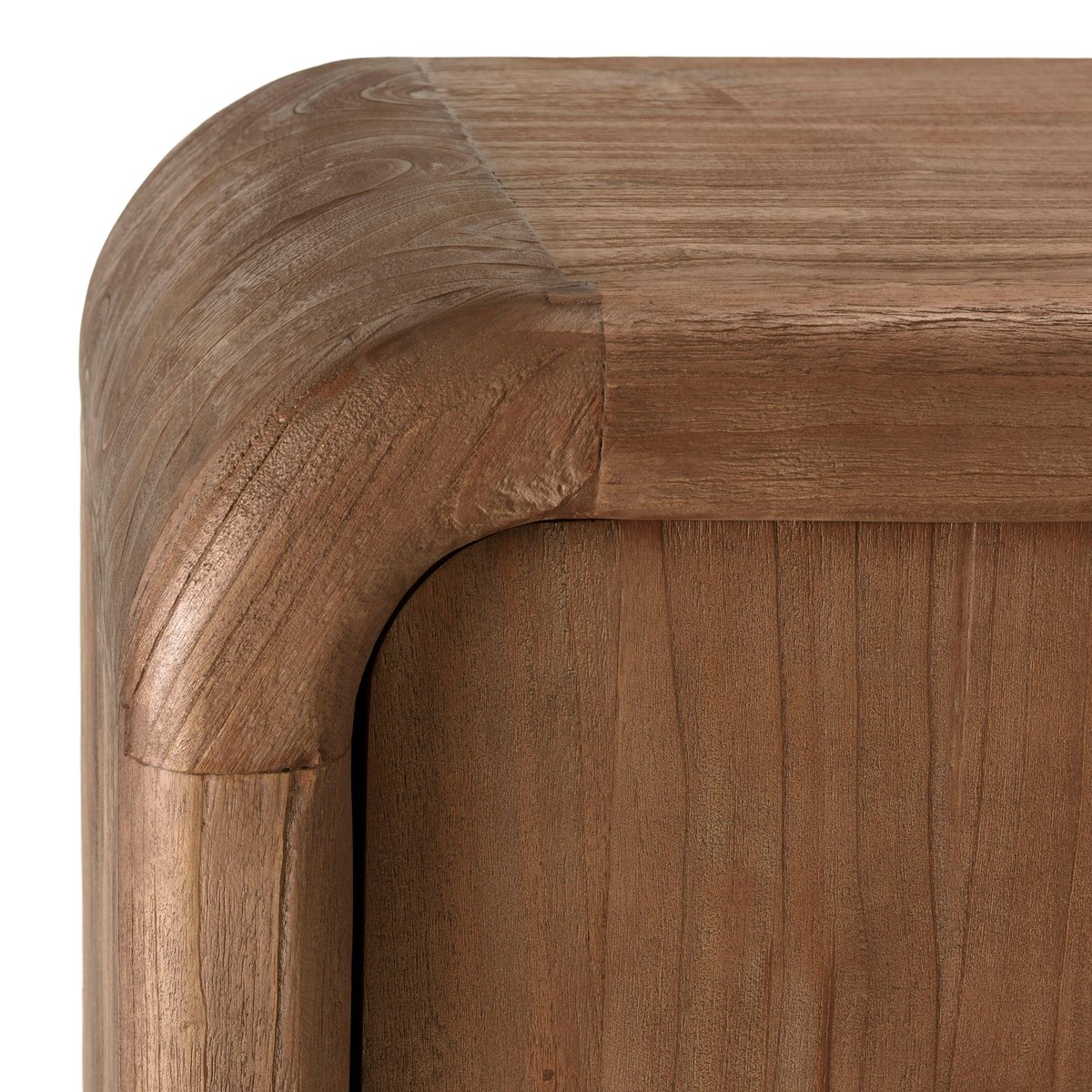 Buffet 4 portes en bois de mindi ARCUS bois naturel, PIER IMPORT