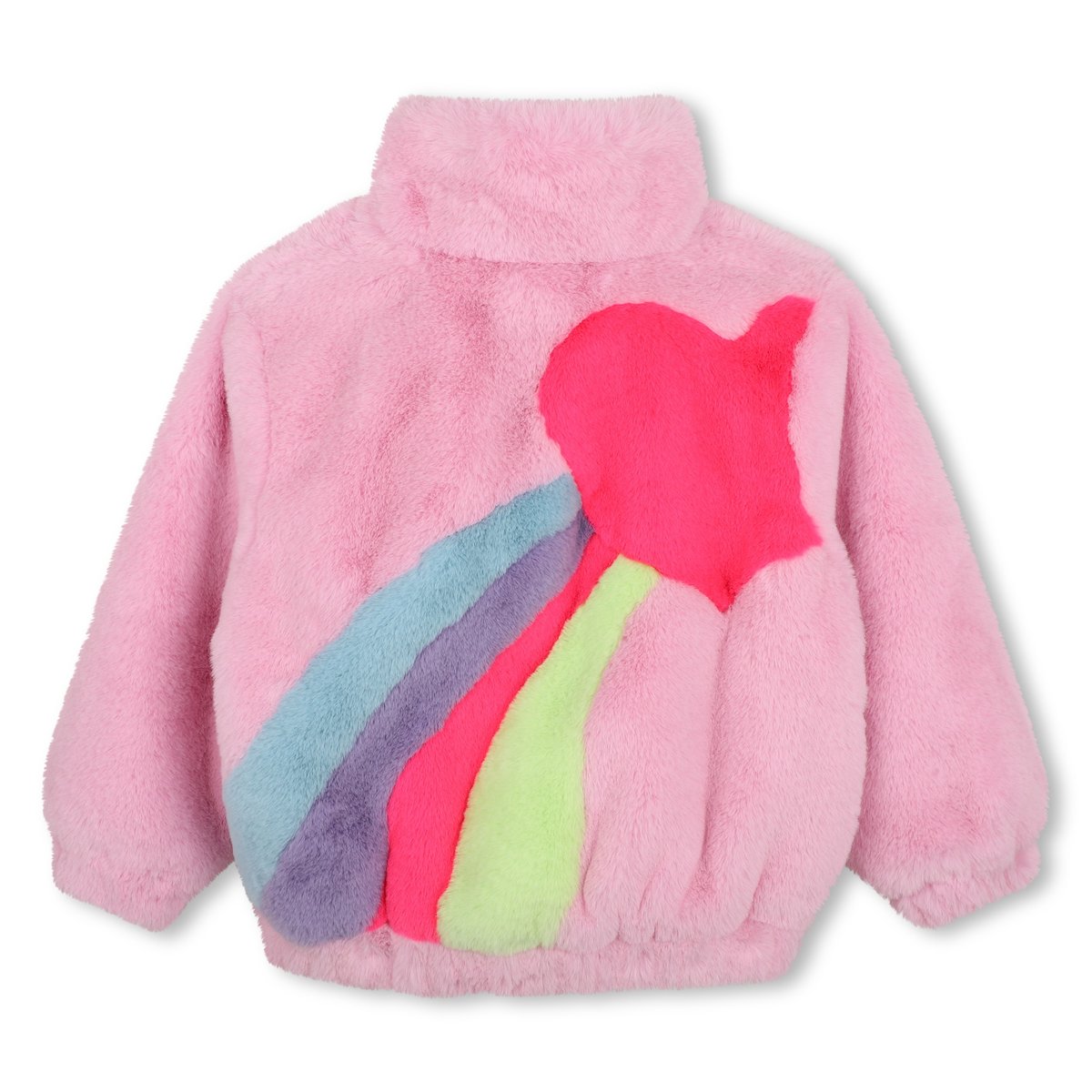 Manteau en polaire duveteuse rosee, BILLIEBLUSH