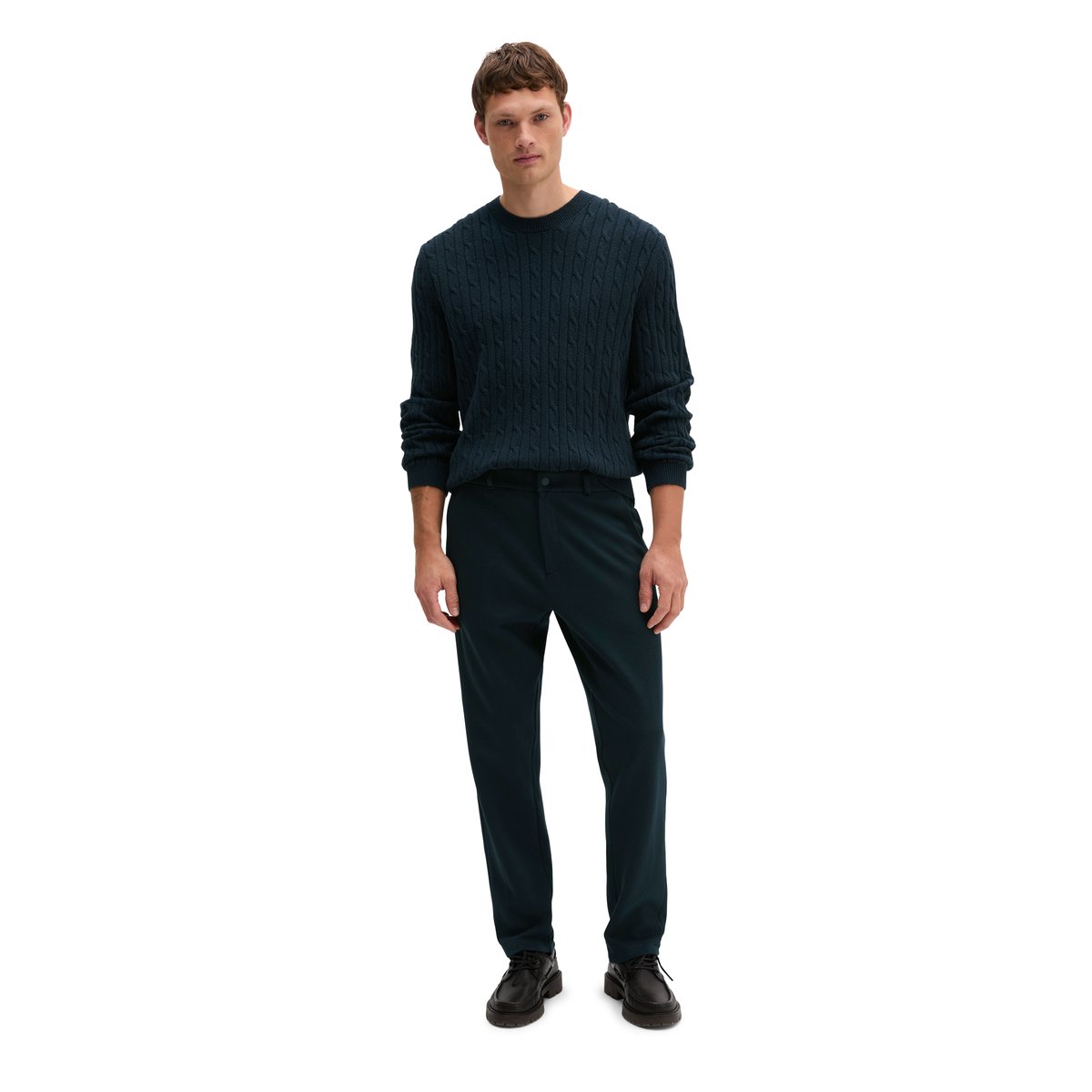 Pantalon de survêtement coupe classique en coton bio bleu, MARC O'POLO
