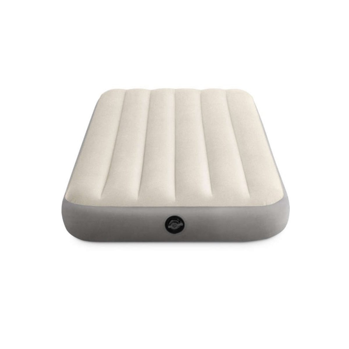 Matelas gonflable Single High 1 personne beige, INTEX