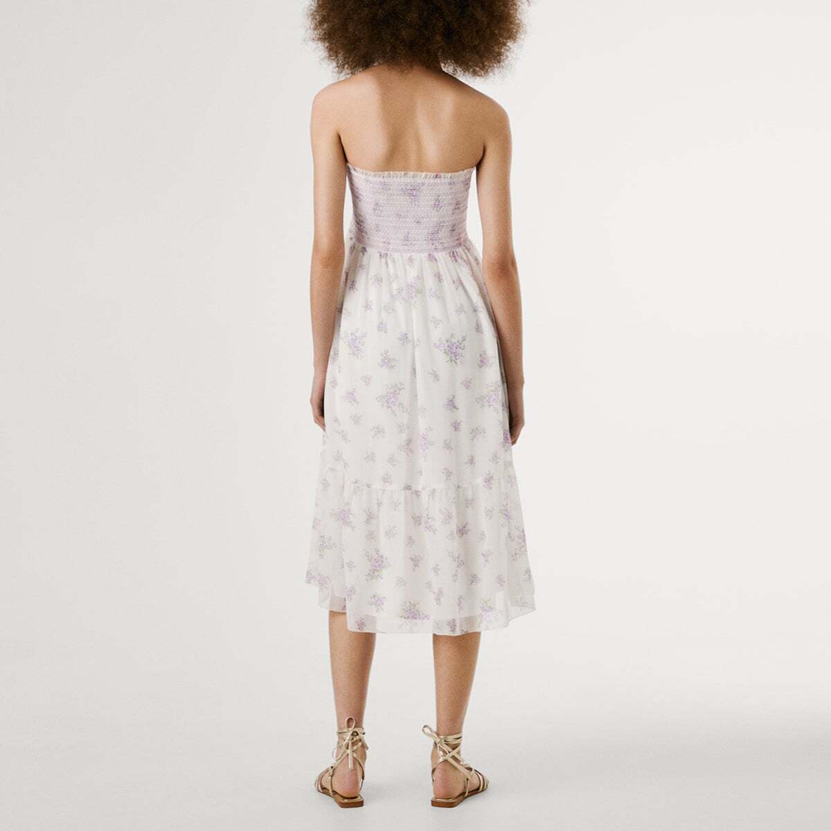 Jupe Longue À Imprimé Floral blanche mousse, PEPE JEANS