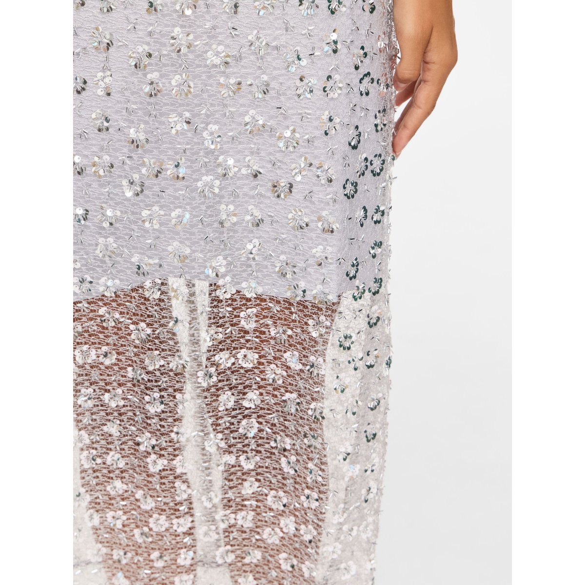 Jupe Mi-Longue gris - silver1, VILA