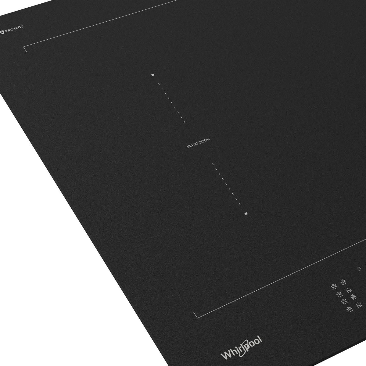 Plaque induction WLS3777NEBM  Matt protect couleur unique, WHIRLPOOL