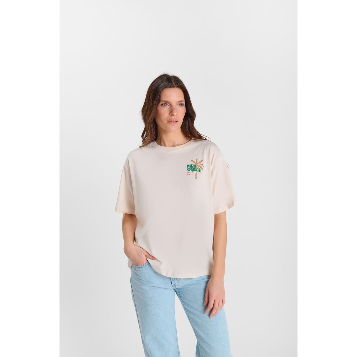 Tee-Shirt PALMS craie, LE TEMPS DES CERISES