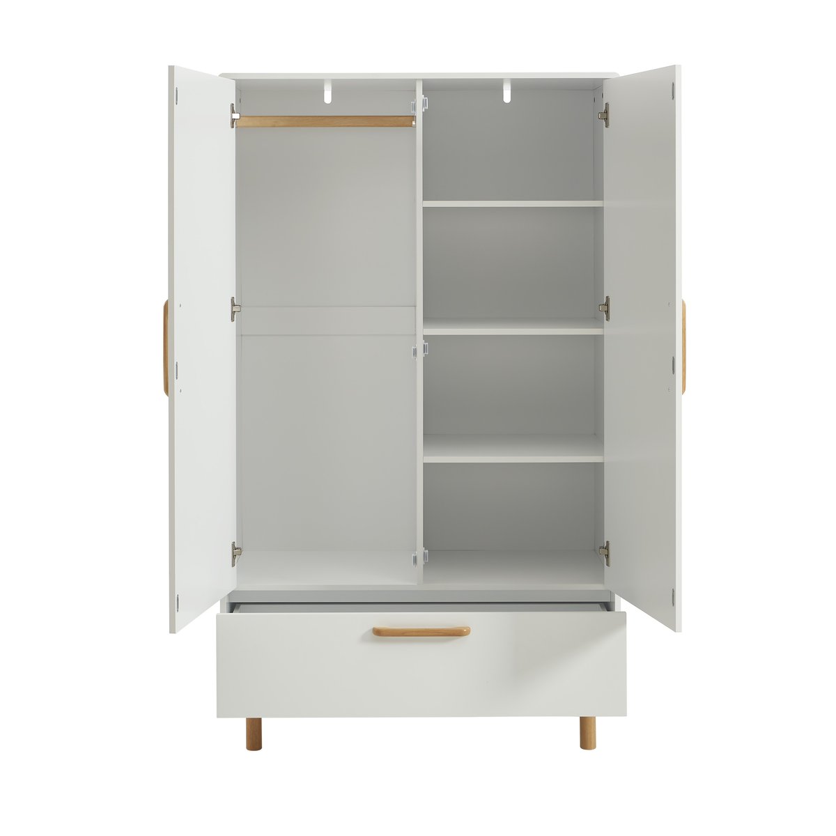 Armoire enfant 2 portes  ROME blanc, BAÏTA