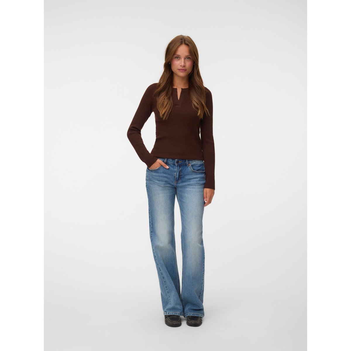 Top chestnut, VERO MODA