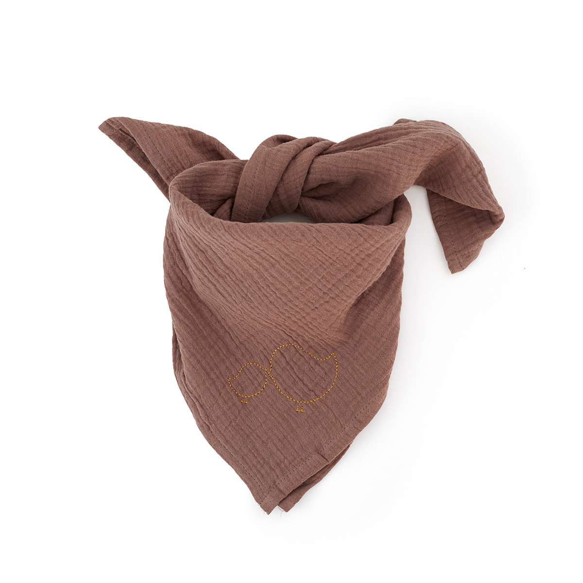 Lange gaze de coton - LES ESSENTIELS chataigne, COCOEKO