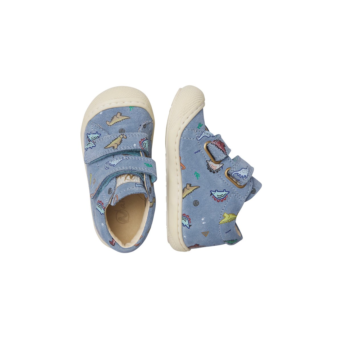 Chaussures premiers pas en suède COCOON VL céleste-, NATURINO
