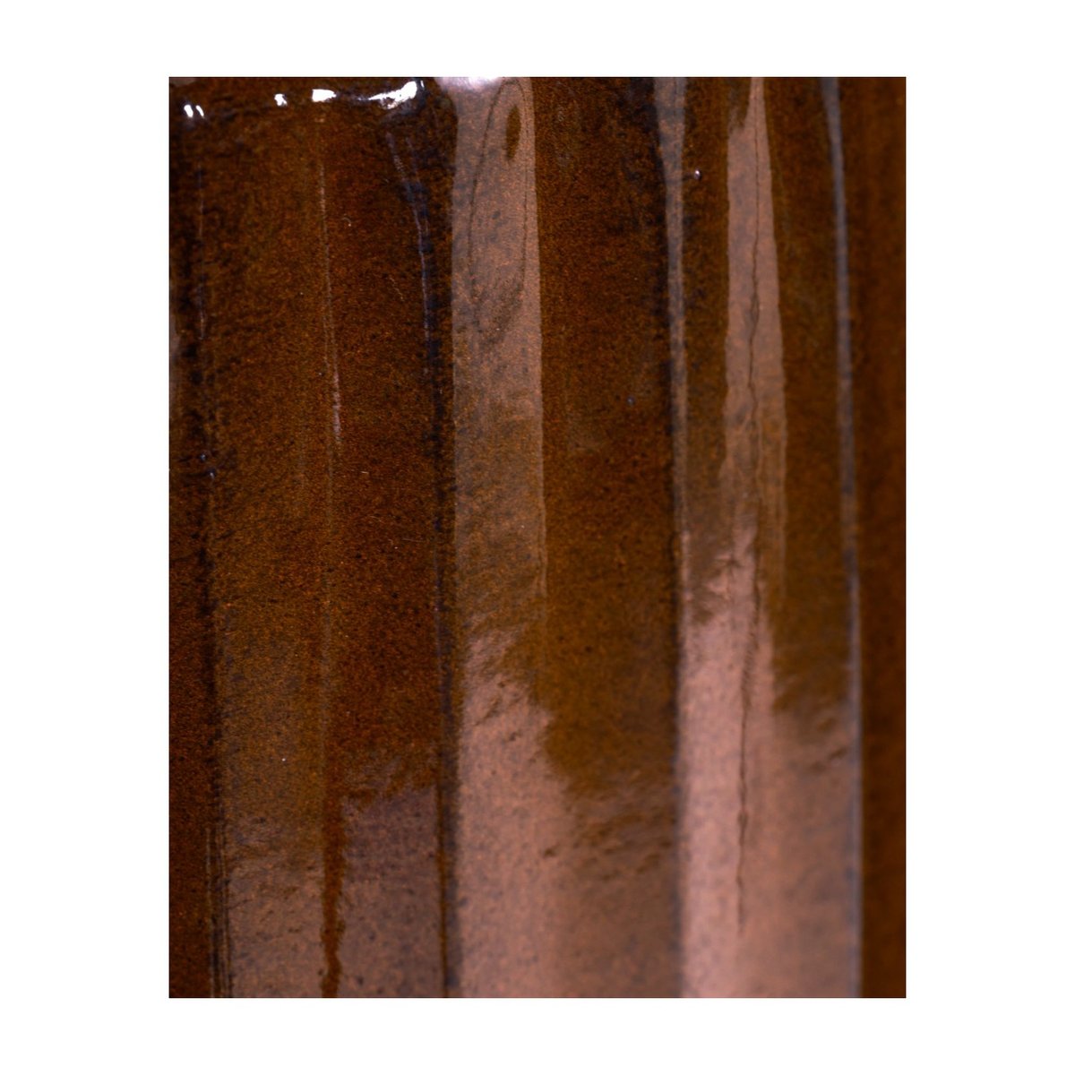 Lot de 2 cache-pots Groove dia 30 cm marron, HOUSE DOCTOR