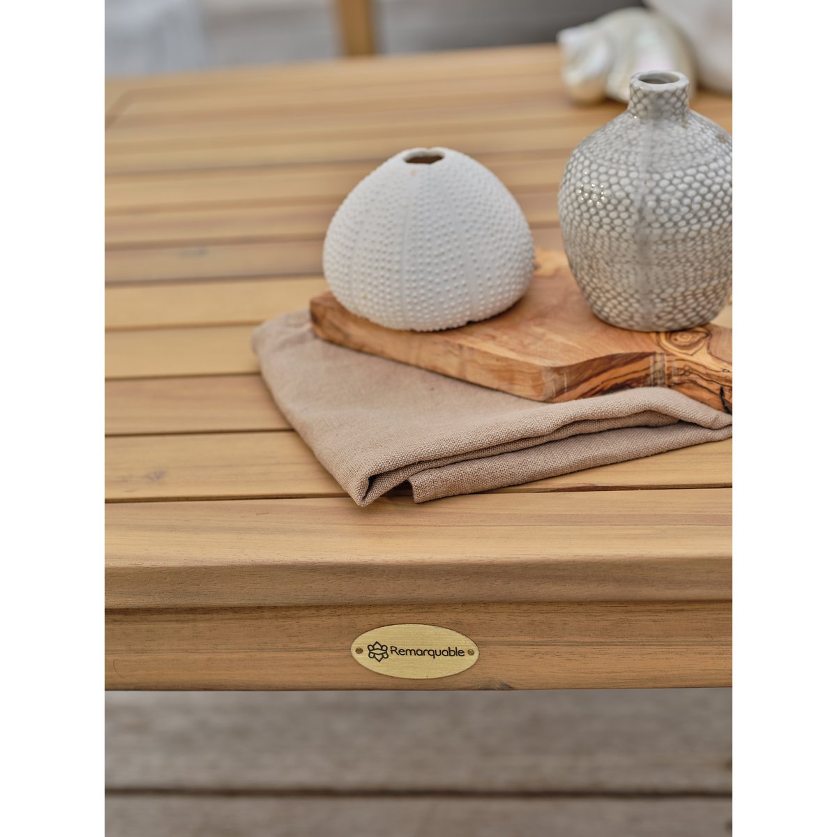Salon de jardin d'angle 5 places JORDA marron, REMARQUABLE