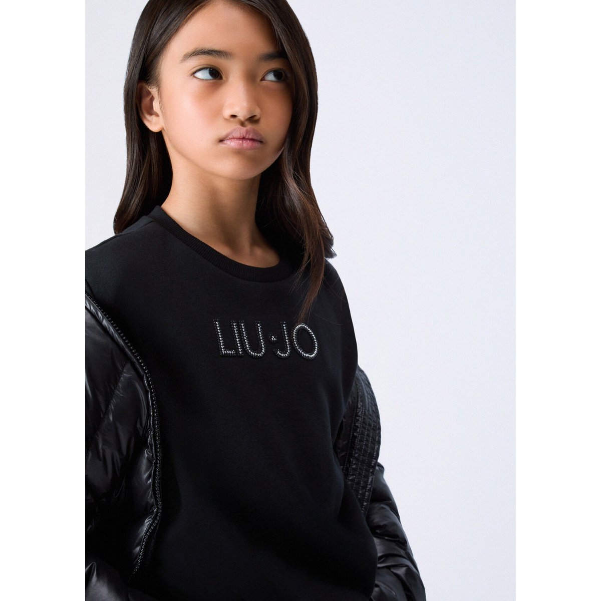 Sweat-shirt avec logo noir, LIU JO