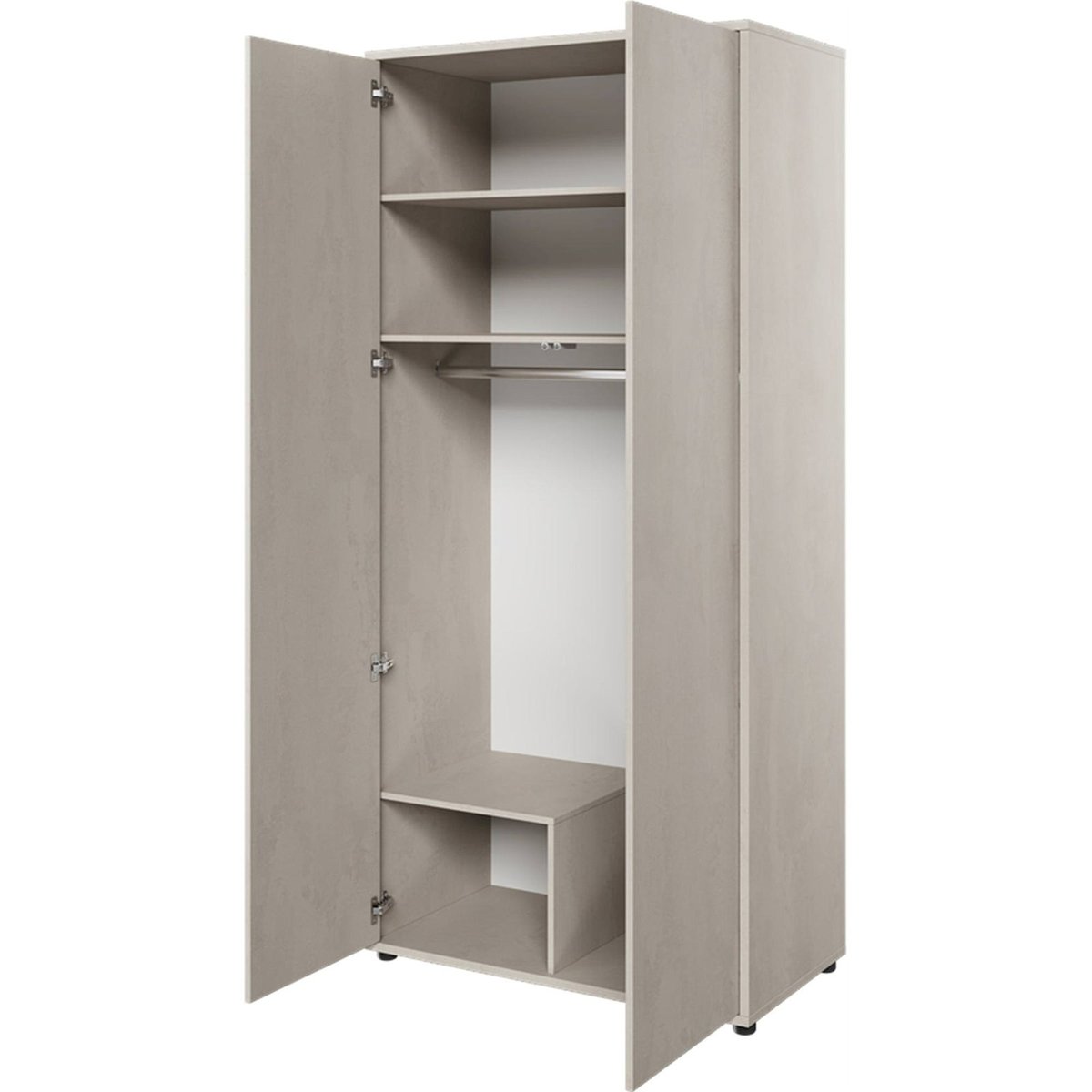 Armoire 2 portes en bois collection TEEN FLEX silk flou, RECOLLECTION