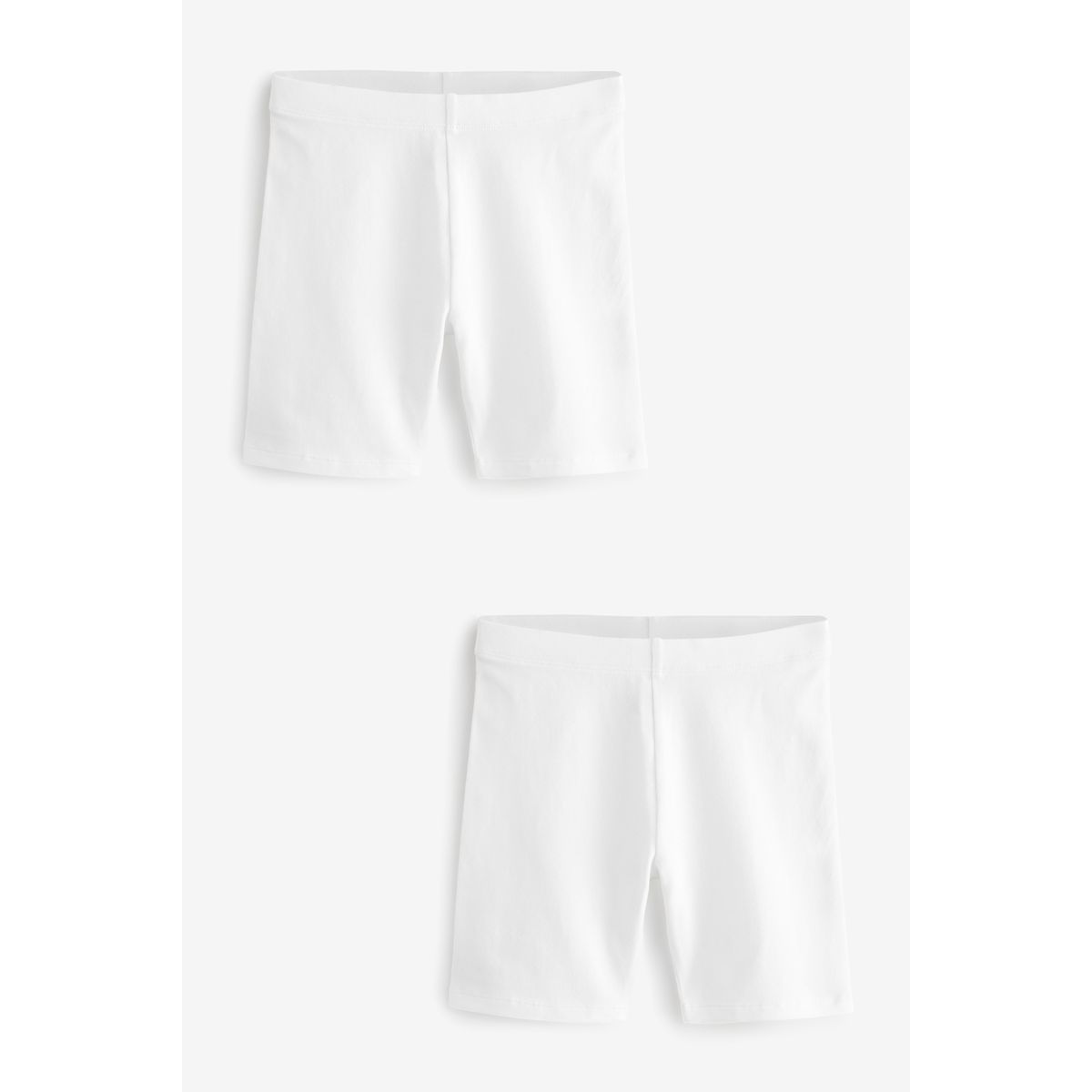 Shorts cyclistes longs, lot de 2 blanc, NEXT