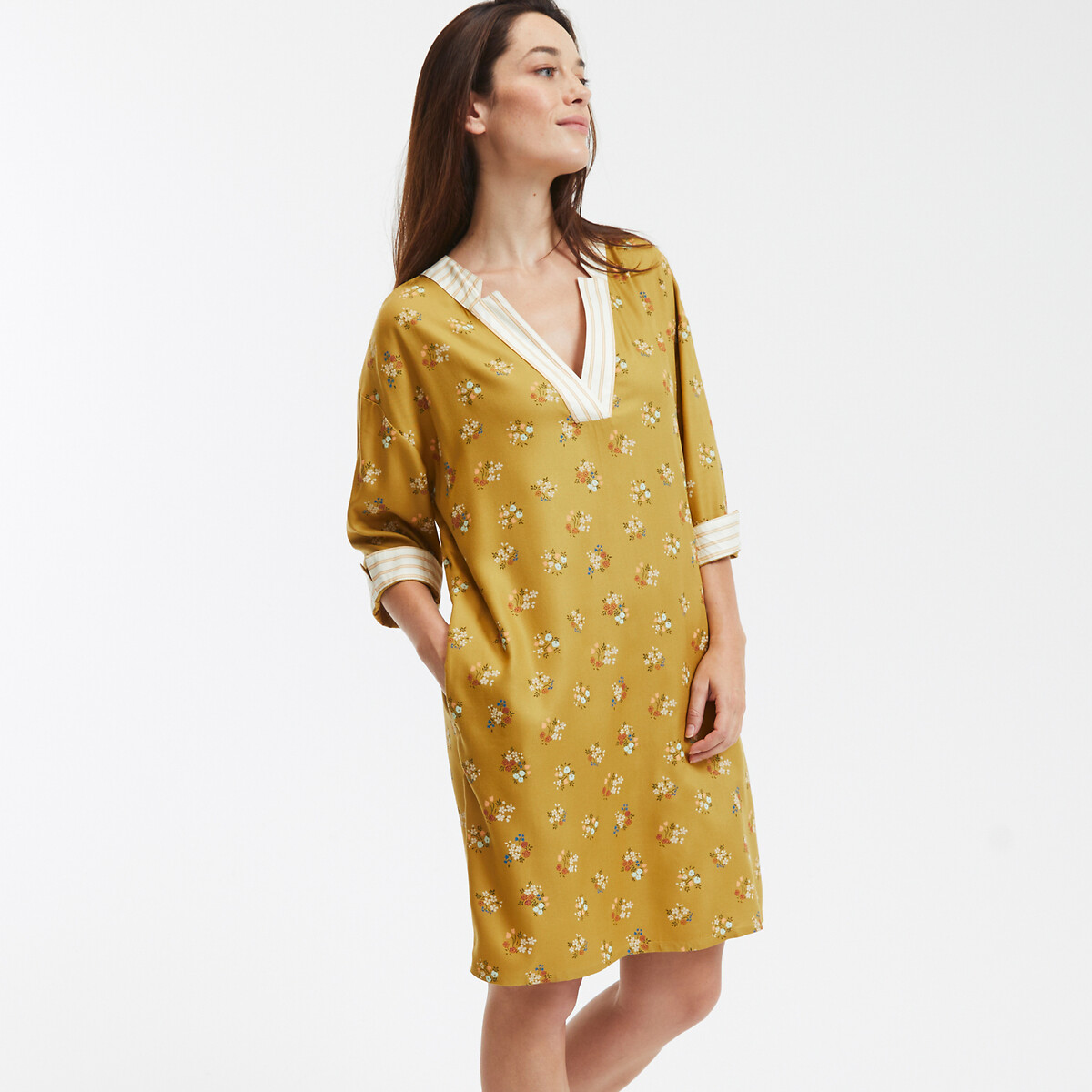 Printed Nightdress floral print, LA REDOUTE COLLECTIONS