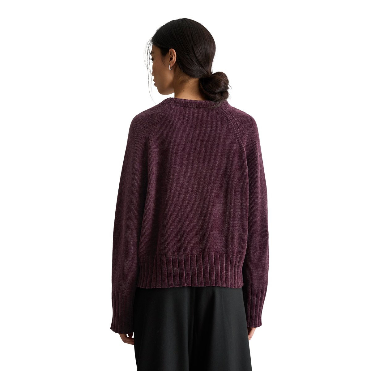 Pull oversize en fil de chenille doux rouge, MARC O’POLO DENIM