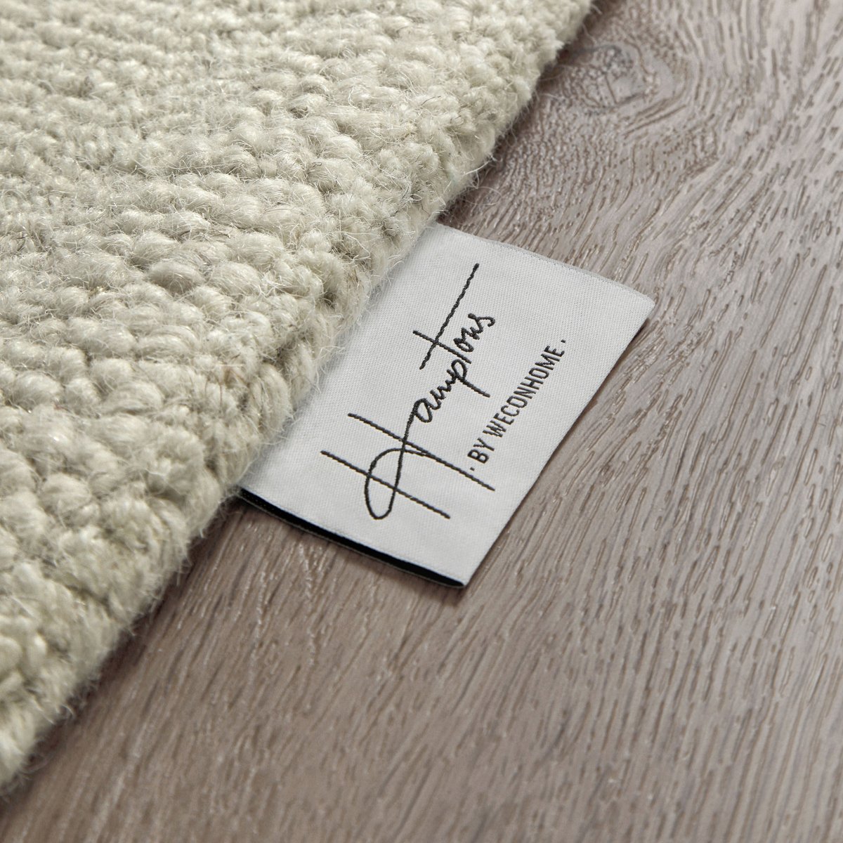 Tapis rond élégant à motifs blocs , HAMPTONS TWELVE blanc crème, WECON HOME