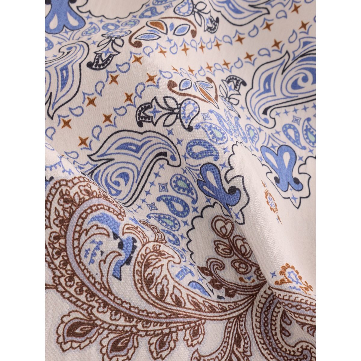 Pantalon bouffant imprimé crème/bleu cachemire, NEXT