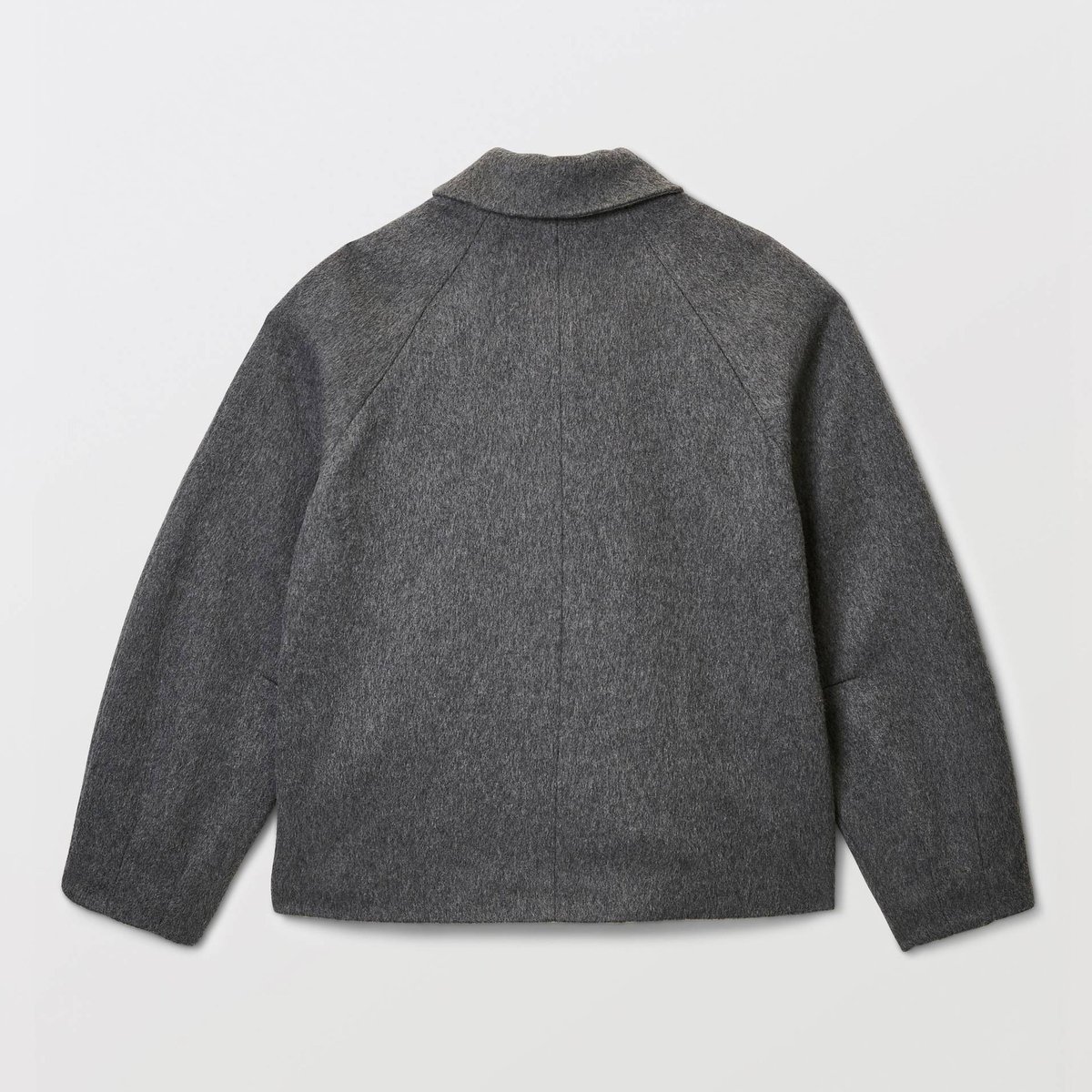 Veste courte boutonnée contenant de la laine gris fonce anthracite, MONOPRIX