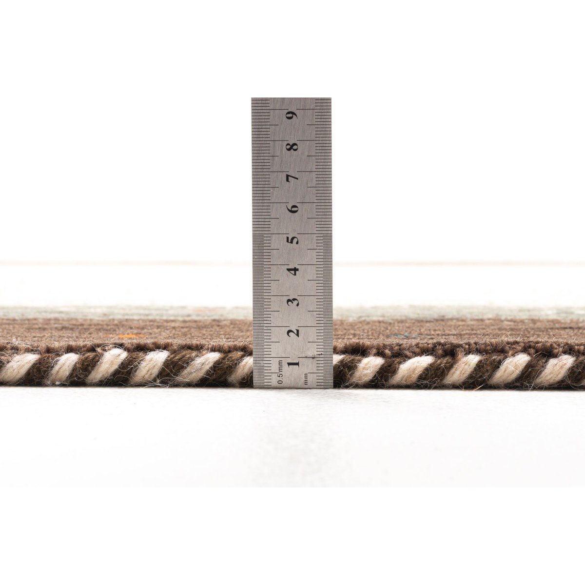 Tapis gabbeh New York Boxes tissé main gris, THEKO