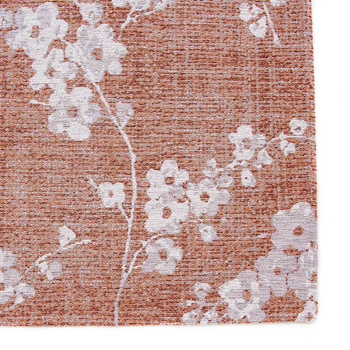 Tapis intérieur/extérieur tissé plat BURGUNDY rose, NOVATREND