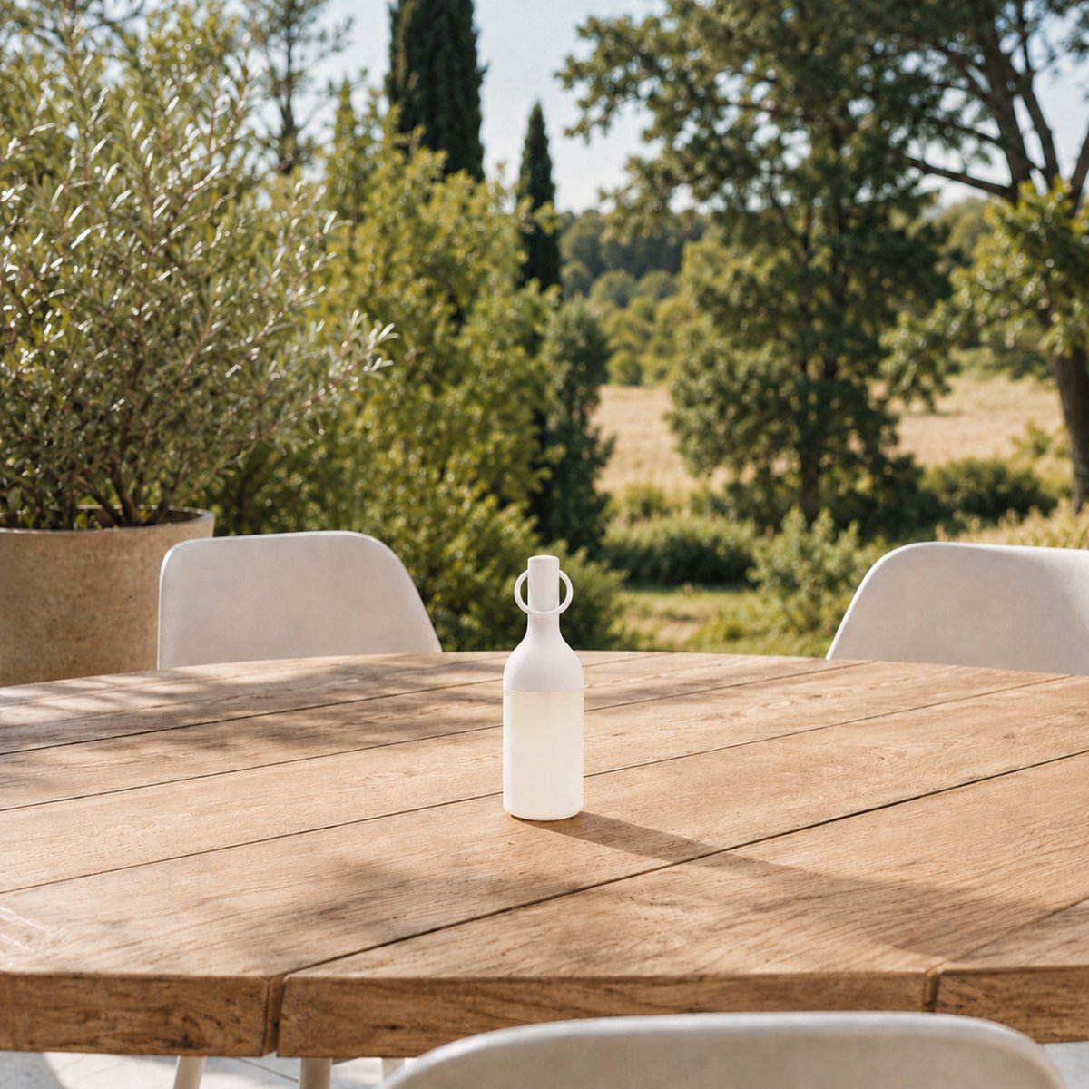 Petite lampe nomade en plastique - ELO blanc, MAISON PAVANE