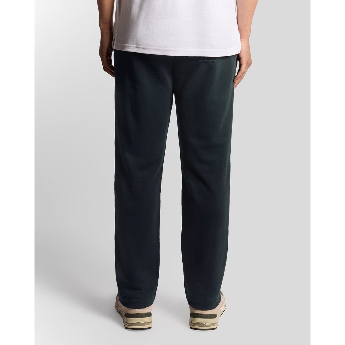 Pantalon de Jogging jambe droite en coton bleu foncé marine, LYLE & SCOTT