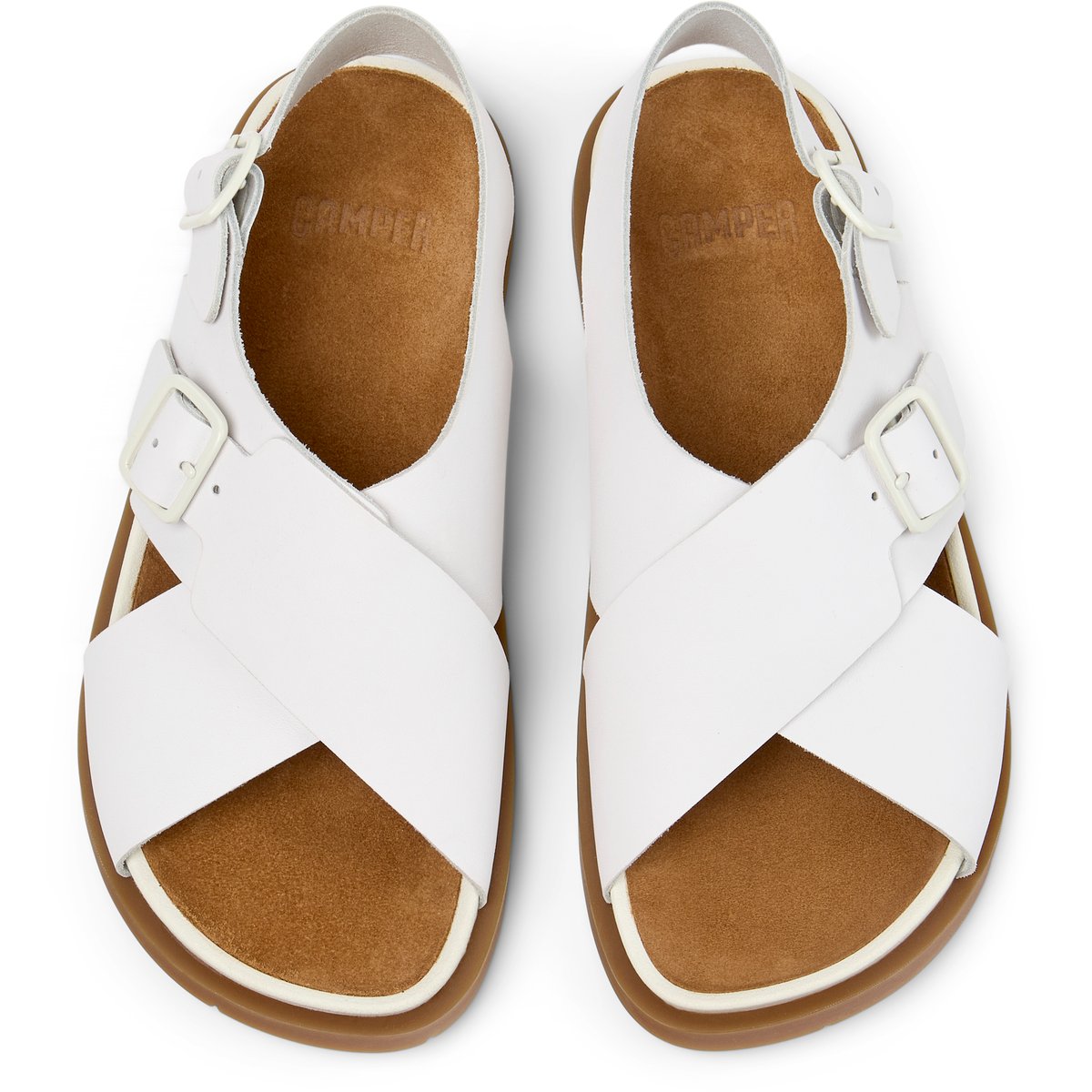 Sandales Cuir LLUC SANDAL blanc naturel, CAMPER