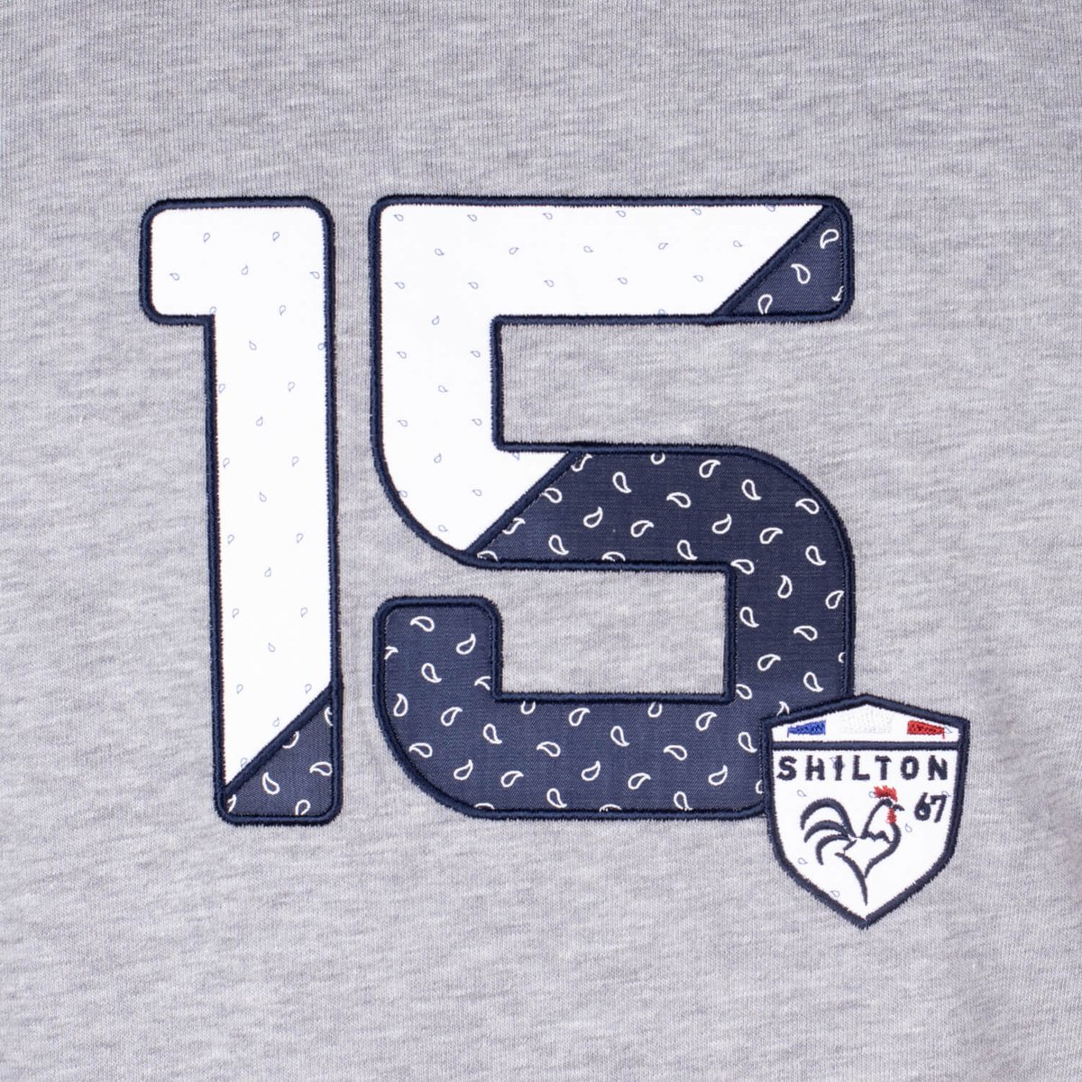 Polo rugby 15 gris, SHILTON