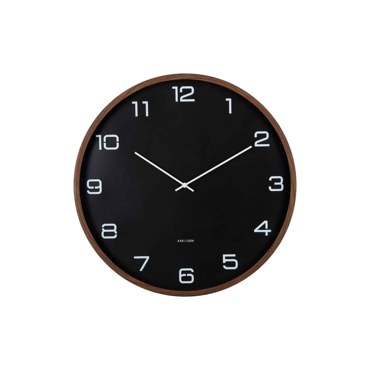 Horloge Murale Plastique DELICADO LARGE noir, KARLSSON