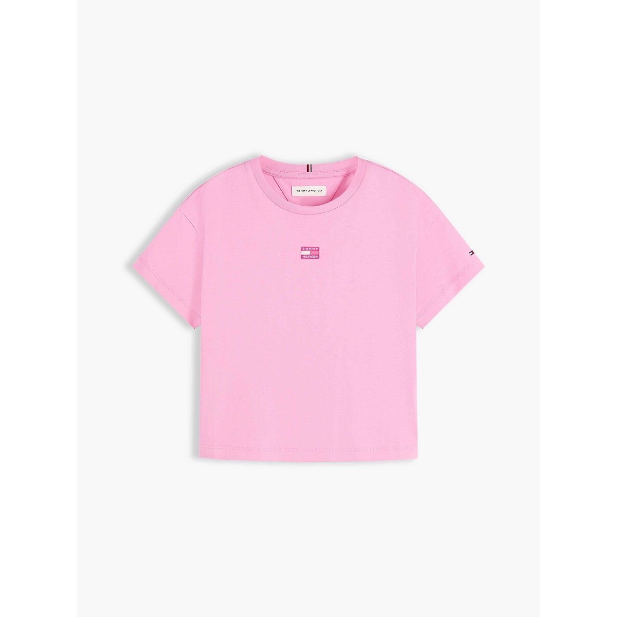 T-shirt met korte mouwen roze, TOMMY HILFIGER