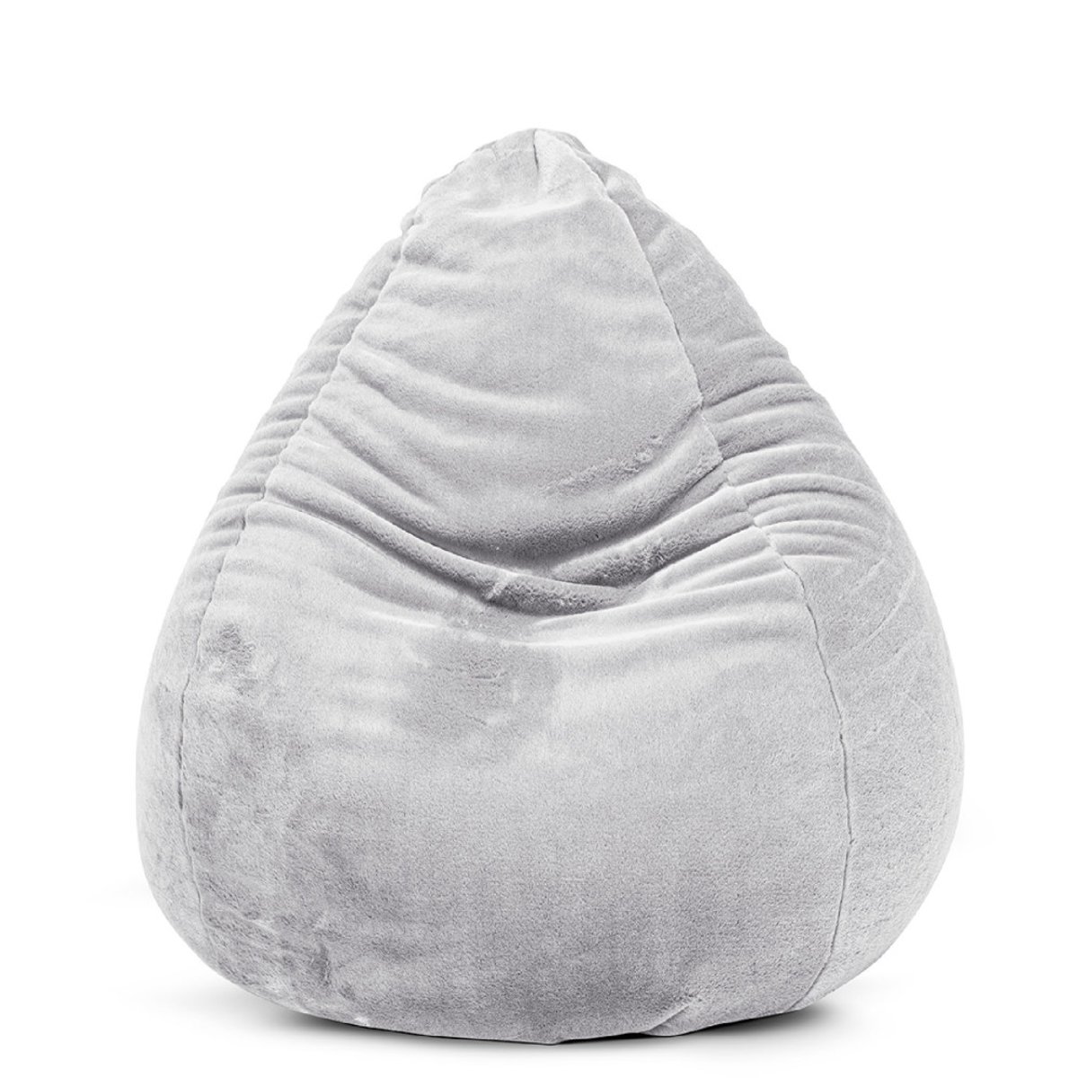 Pouf poire d'intérieur SOFTY XL gris, SITTING POINT
