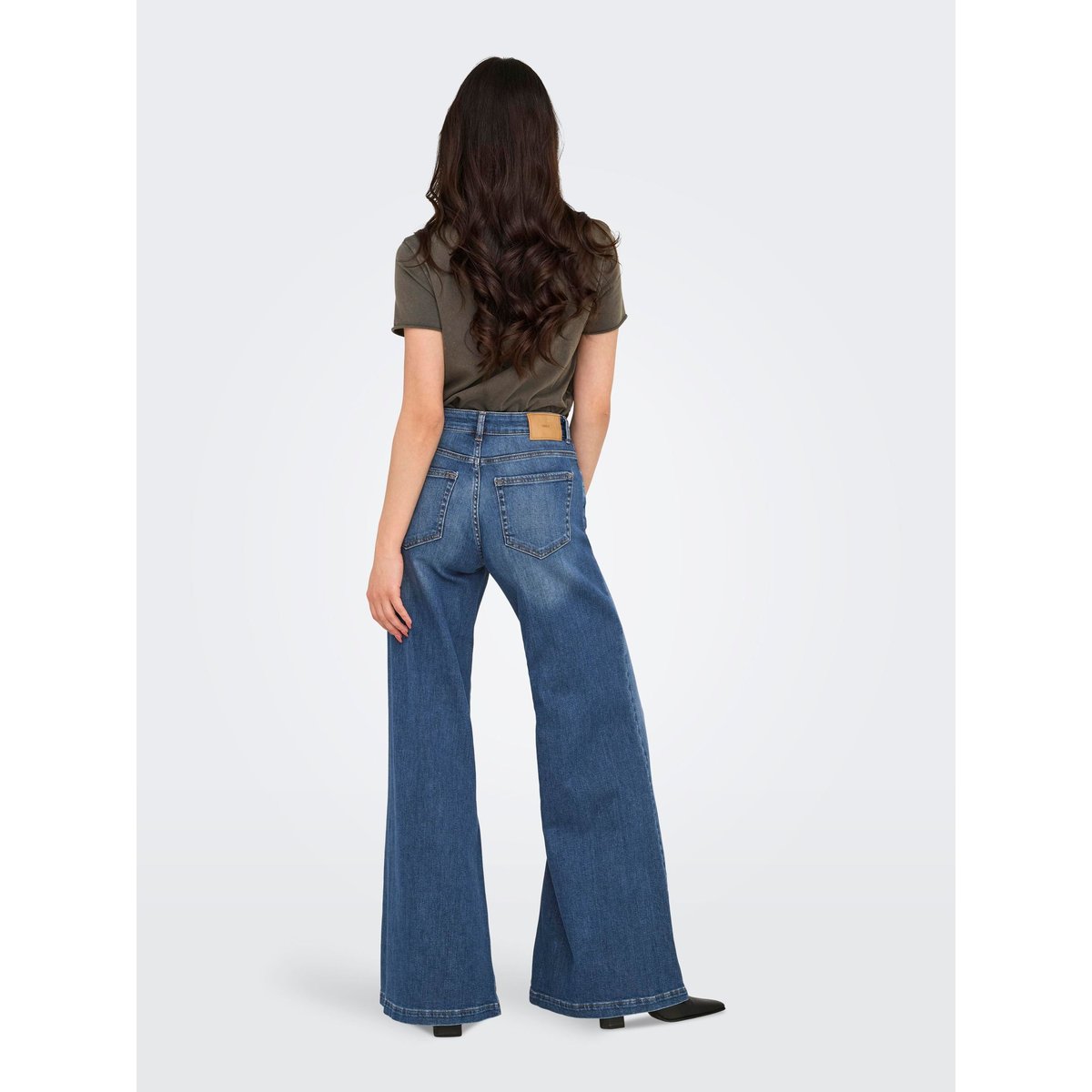 Jean À Jambe Large dark medium blue denim, ONLY