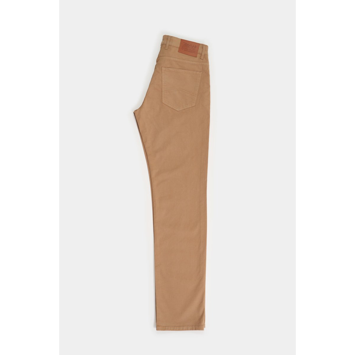 Pantalon 5 poches gabardine uni beige, MCS