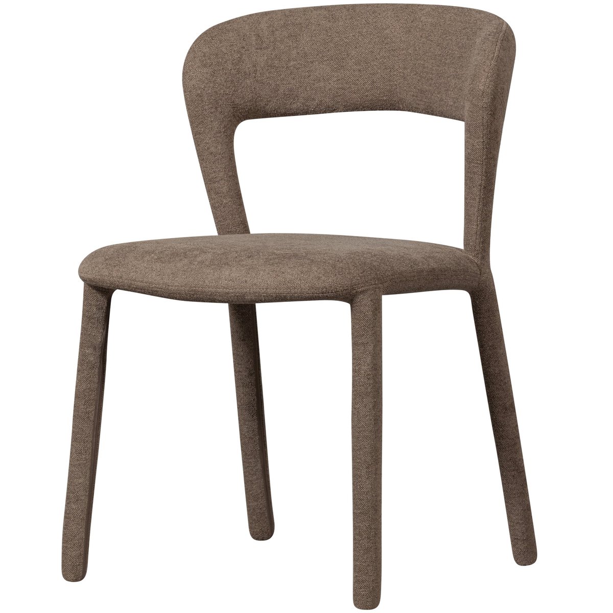 Lot de 2 chaises de table en similicuir NOBLE taupe, WOOOD