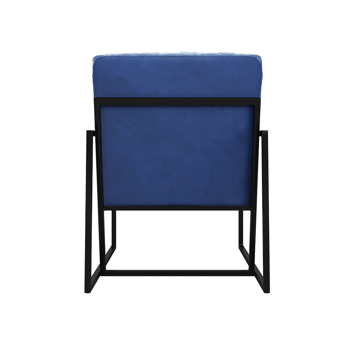 Fiorella Chevron Velvet Armchair ink blue, SO'HOME