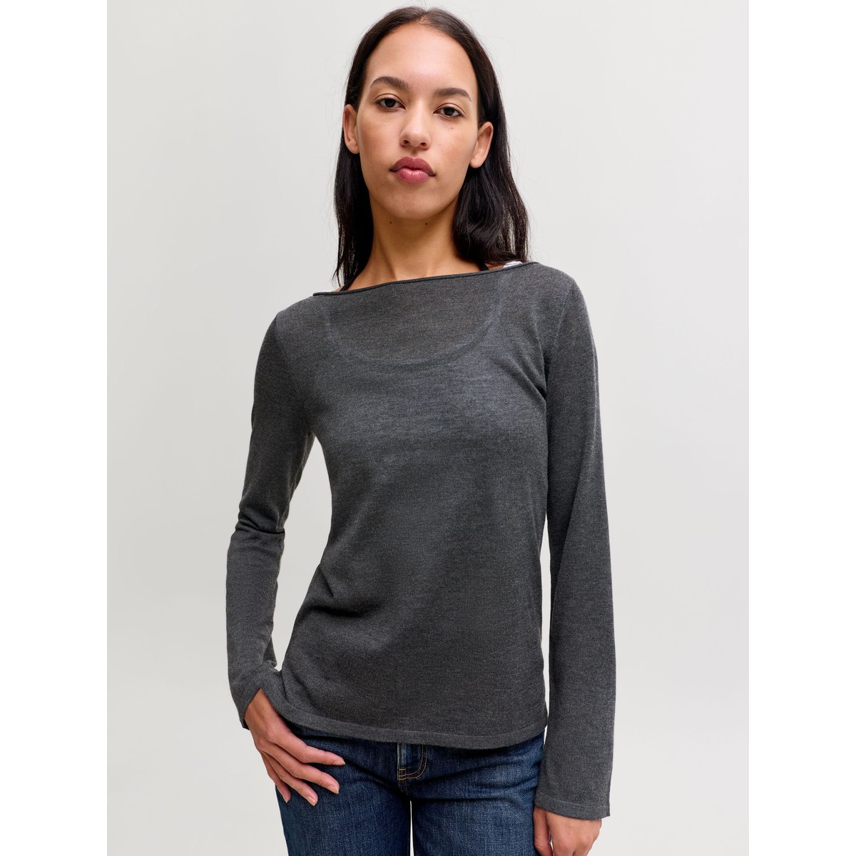 Pull En Maille dark grey melange, JJXX