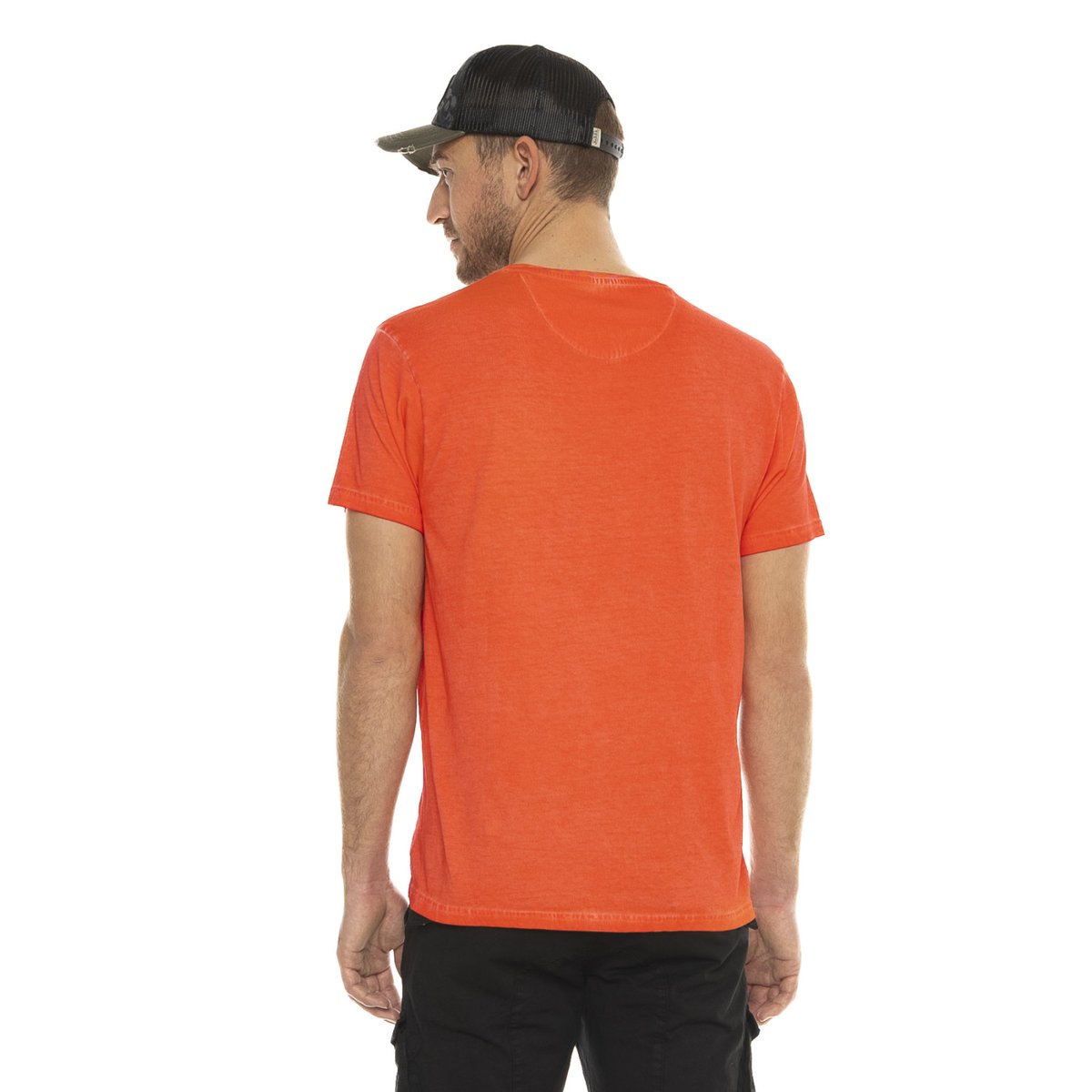 T-shirt en Coton RAZOR orange/noir, VON DUTCH
