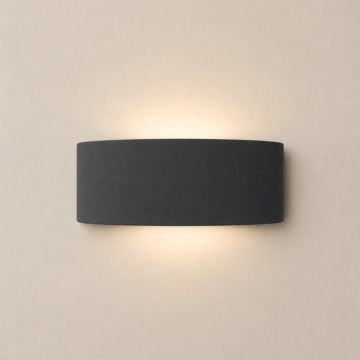 Vida Curved Flush Wall Light navy blue, SO'HOME