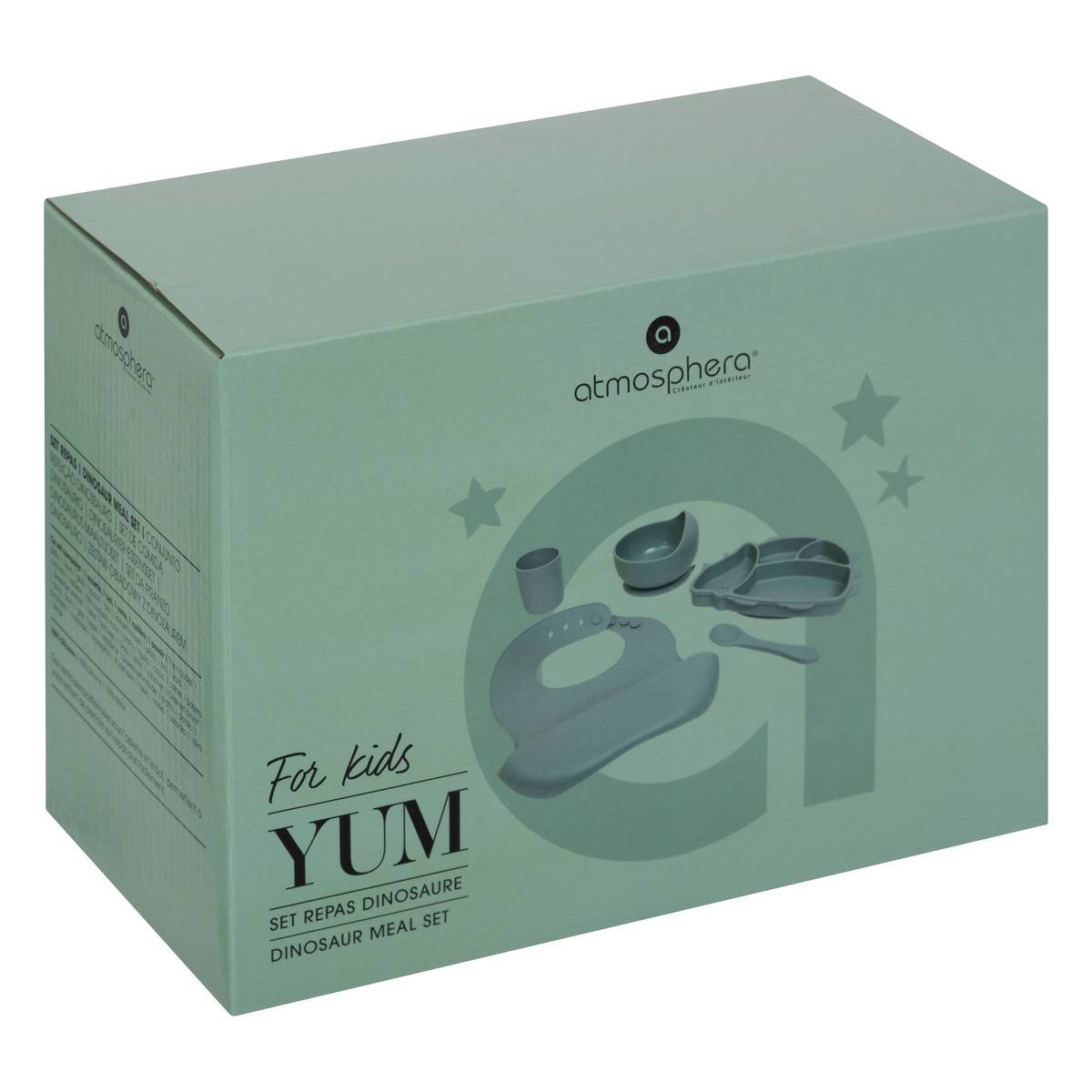 Set repas 5 pièces pour enfant YUM vert clair, ATMOSPHERA FOR KIDS