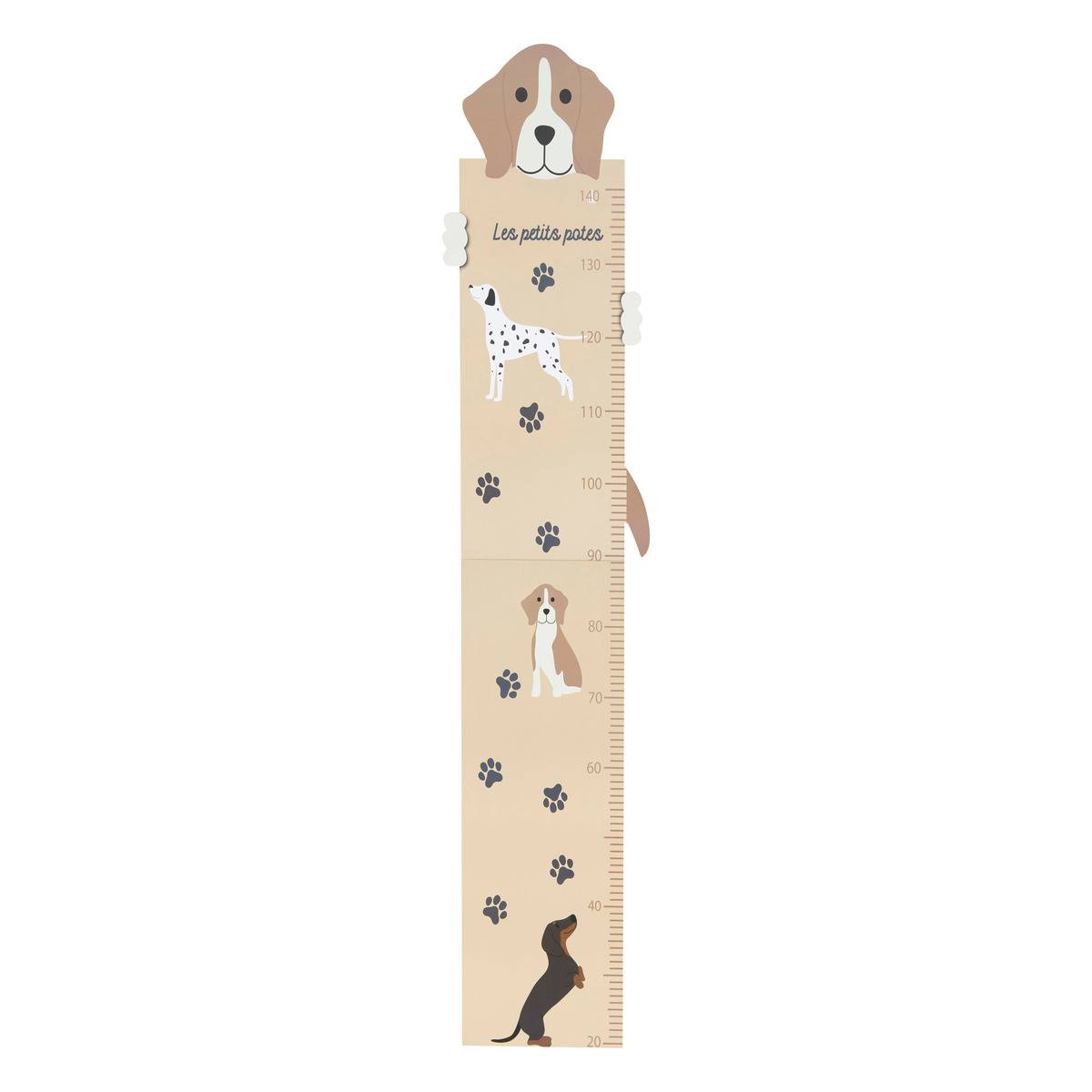 Toise enfant bois peint SCOTT beige, ATMOSPHERA FOR KIDS