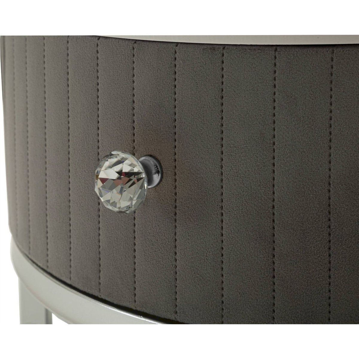 Tables basses gigognes plateau effet marbre GLAM gris et argent, RECOLLECTION