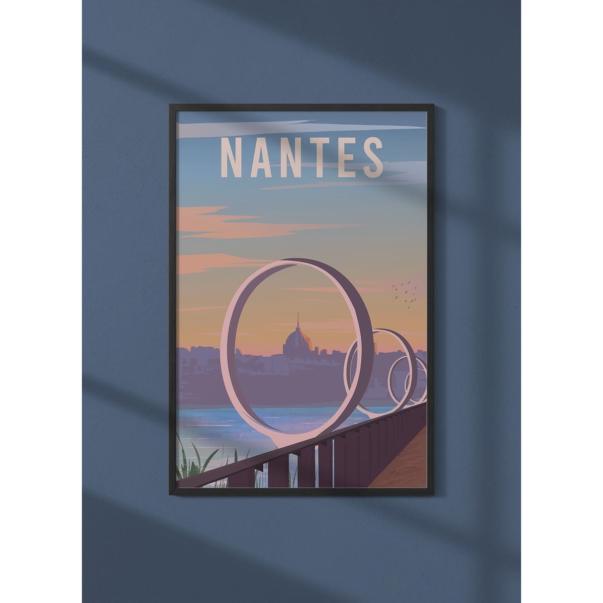 Affiche ville Nantes blanc, L'AFFICHERIE
