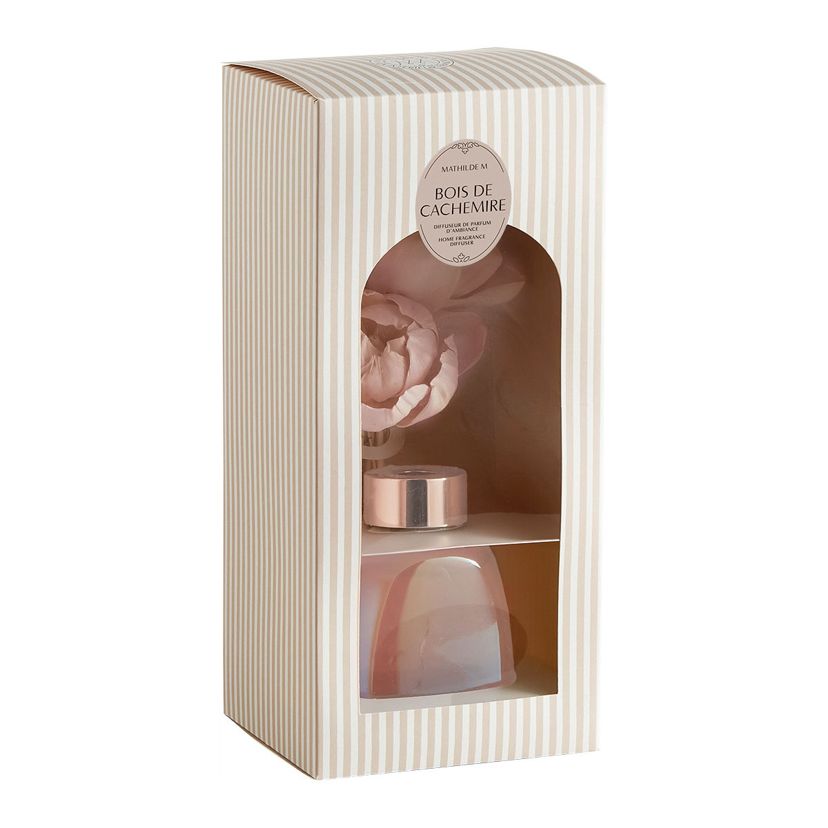 Diffuseur de parfum d'ambiance 180 ml - Bois de Cachemire rose, MATHILDE M