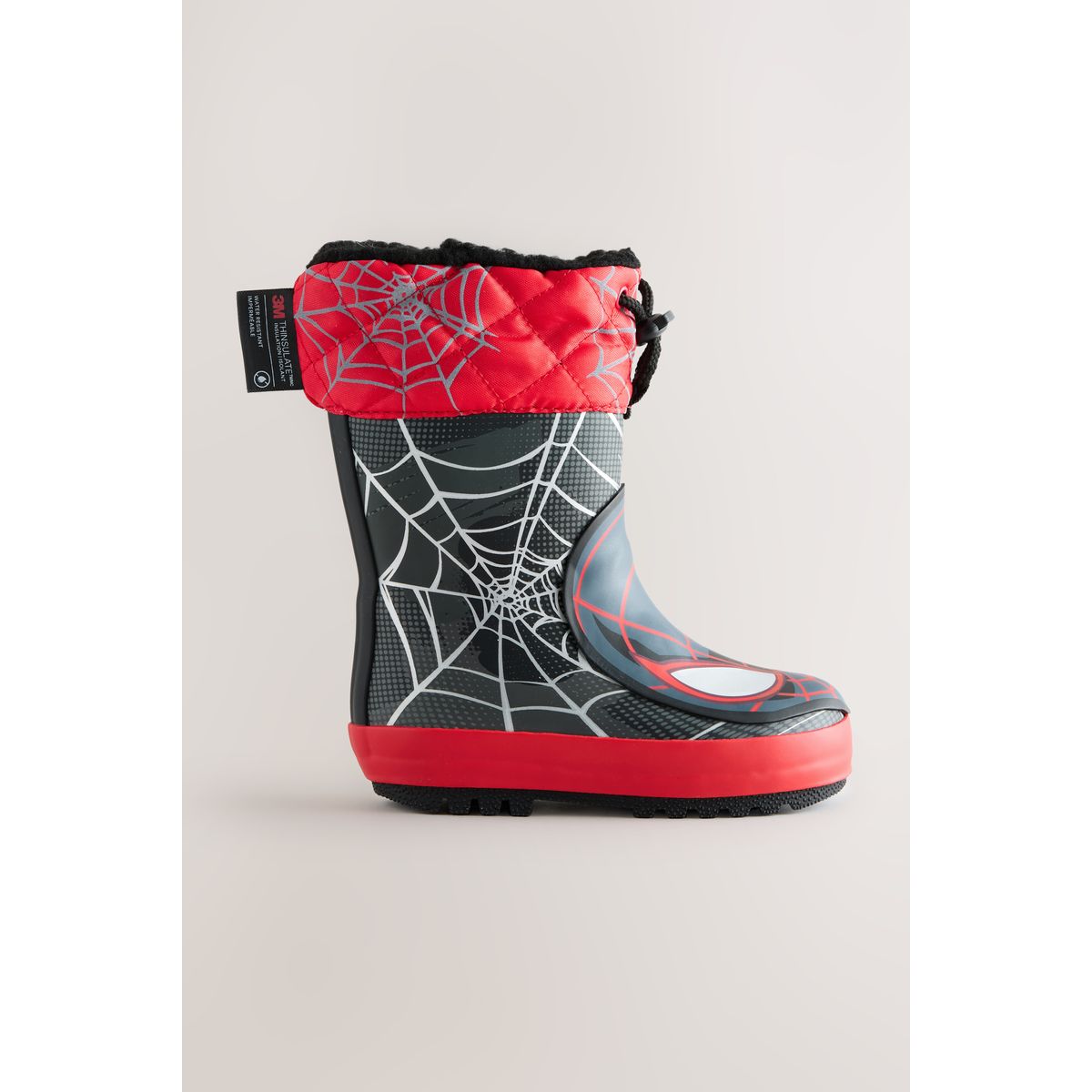 Bottes en caoutchouc thermique thinsulate™ spiderman noir/rouge, NEXT