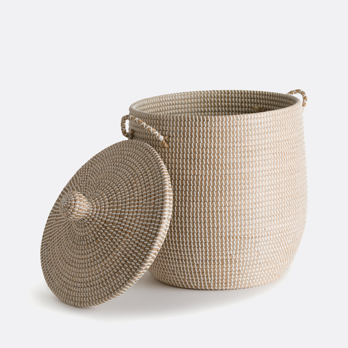 Panier avec couvercle H58 cm, Natala naturel, LA REDOUTE INTERIEURS