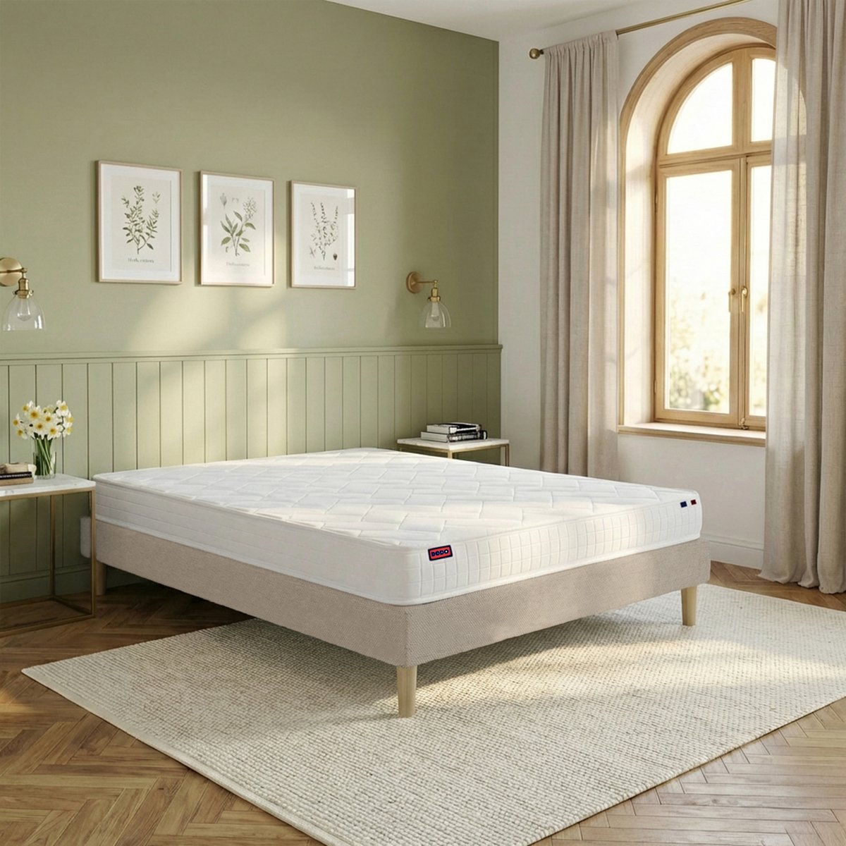Ensemble lit - Matelas + sommier - Beige ACCESS beige, DODO